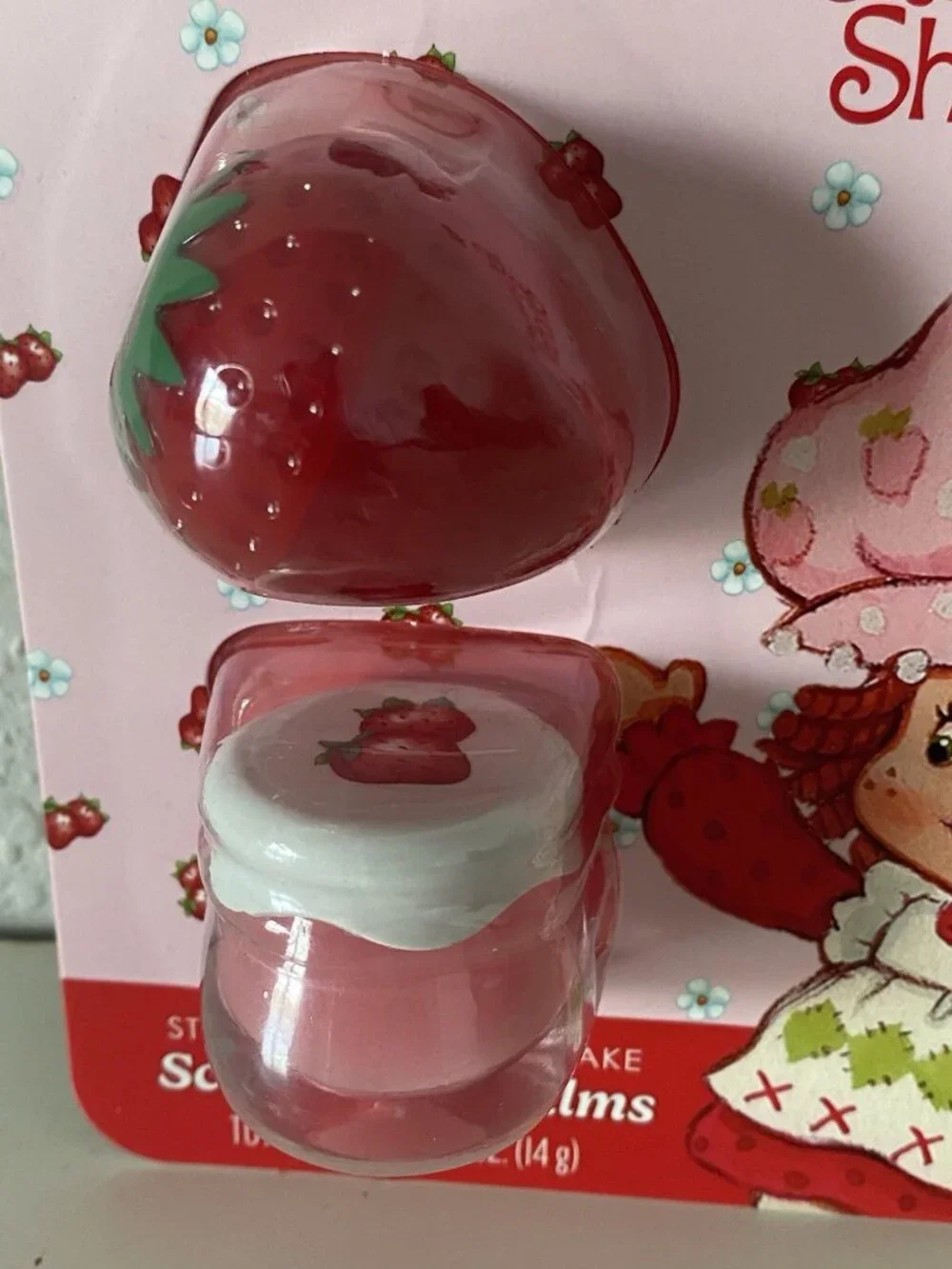 Set Of 2 Taste Beauty Strawberry Shortcake Strawberry Flavored Lip Balms NEW